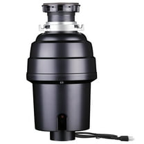 Telyswee Garbage Disposal 3/4 HP Continuous Feed Garbage Disposer, Compact Food Waste Disposer with Ultra Quiet Motor and Power Cord, Stainless Steel Grinding, Kitchen Sink Food Waste Disposal