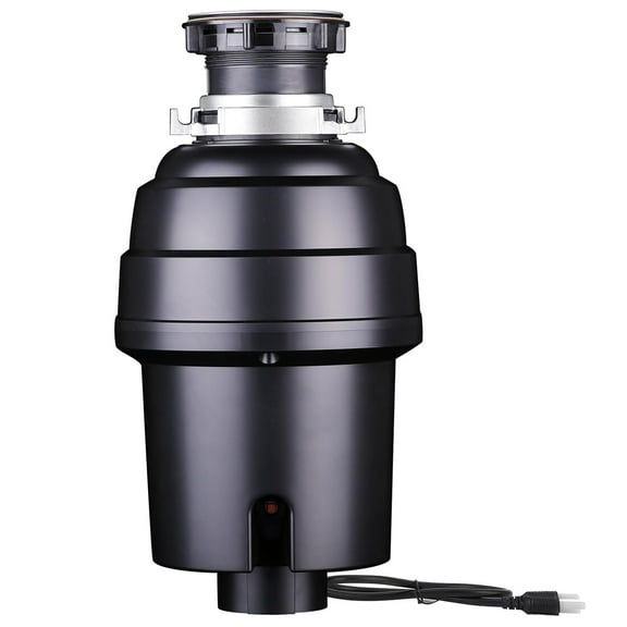 Telyswee Garbage Disposal 3/4 HP Continuous Feed Garbage Disposer, Compact Food Waste Disposer with Ultra Quiet Motor and Power Cord, Stainless Steel Grinding, Kitchen Sink Food Waste Disposal