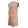 thumbnail image 5 of Shinyii Girls Casual Athletic Outfits Solid Cap Sleeve Tee Skort Set, 2-Piece, Sizes 2-8, 5 of 8