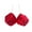Red, variant on BAELLERT Stuffed Dice Toy Colorful 6cm Cube Fluffy Dot Dice Plushies Decoration Sponge Filling Dice Plush Pendant Backpack Accessories Car Interior