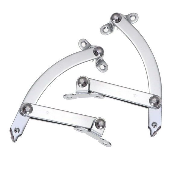 Milisten 2pcs Stoppers Heavy Duty Strut Cabinet Cupboard Door Spring Door Lift Support Size S (Silver)