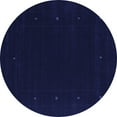 thumbnail image 1 of Ahgly Company Indoor Round Abstract Blue Contemporary Area Rugs, 6' Round, 1 of 4