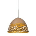 thumbnail image 2 of 1JT-KIEVCP-BR-Besa Lighting-Kiev-One Light Pendant with Flat Canopy-12.5 Inches Wide by 8.75 Inches High-Bronze Finish-Copper Glass Color-Incandescent, 2 of 4