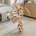 thumbnail image 5 of Xoenoiee Flared Leggings for Women Tummy Control Flared Pants Comfortable Yoga Pants High Waist Bootcut Yoga Pants for Workout, Running, Walking, XS, Hippie Flowers Sunflowers, 5 of 6