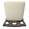 thumbnail image 7 of Weston Home Sheena Double X Back Bar Height Wood Swivel Stool, Antique Black, 7 of 7