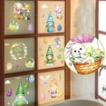 thumbnail image 6 of Meggemo 9 Pieces Set Easter Window Static Cling Stickers Door Wall Decor for Easter Home Window Party Indoor Wall Glass Creative Display, 6 of 6