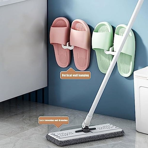 4 piezas de zapatero de pared, organizador de zapatillas, zapatero autoadhesivo para puerta, armario, baño, cocina