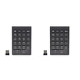 thumbnail image 2 of Seitruly Teclado negro 22 teclas MIni Numpad Teclado numérico Bluetooth Compatible con sistema Windows Android Nuevo negro 2.4G 2piezas, 2 of 5