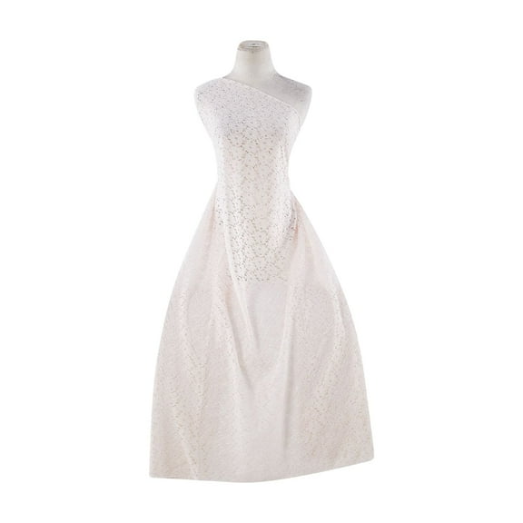 Zelouf Cotton Nylon Lace Print , Sewing, DIY, Crafts Fabric by the Yard, 111 Owht, 3 Yard