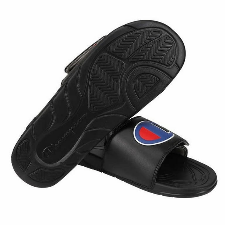 Mens black champion slides outlet