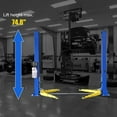 thumbnail image 2 of HPDMC Two Post Car Lift 9,000 LBS Floor Plate 110V 2 Posts Auto Hoist Truck Lift for Garage 3 Year Warranty, 2 of 9