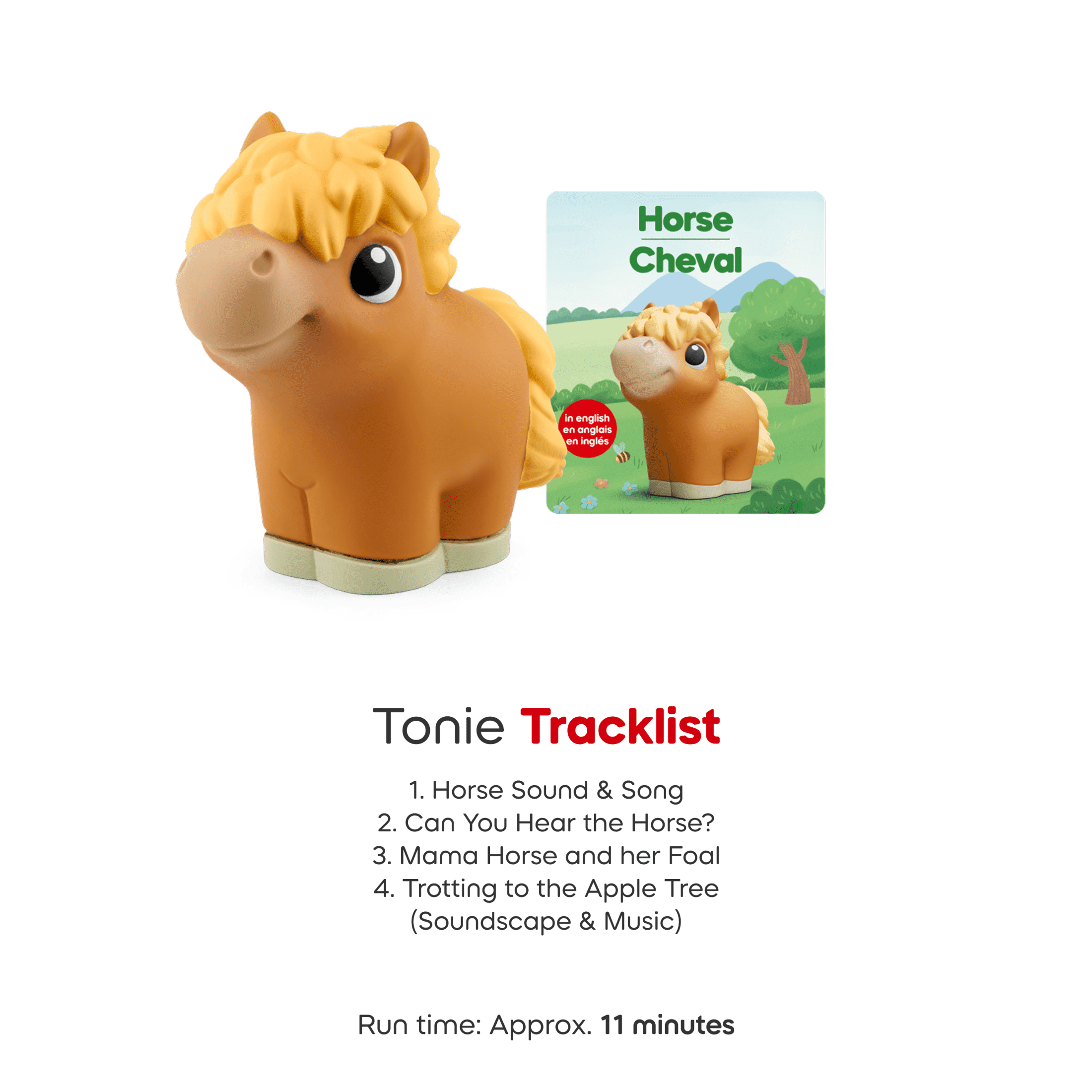 tonies My First Tonies: Farm Set - Cow, Pig and Horse Soft and Squeezable Audio Toy Figurines, Age Group 1+