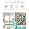 thumbnail image 4 of Window Privacy Film Vintage Green Abstract Stained Glass Window Film Decorative Sun Block Window Cover Rhombus Geometric Modern Window Clings Static Adhesive Sticker for Bathroom 17.7"x39.3", 4 of 7
