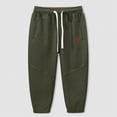 thumbnail image 4 of 4-6T Toddler Boys Pants Fleece Lined Thick Straight Leg Elastic Waist Cozy Sweatpants with Side Pockets Fall Winter Casual Wear for Boys 4T 5T 6T 7T 8T,AG, 4 of 4