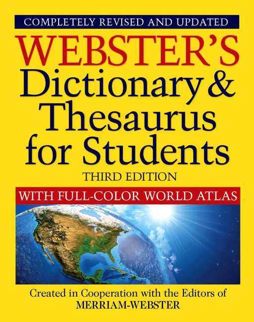 Webster's Dictionary & Thesaurus For Students With Full-Color World ...