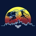 thumbnail image 2 of Men's Wonder Woman 1984 Skyline Battle Graphic Tee Navy Blue Large, 2 of 5