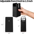 thumbnail image 2 of Adjustable Bed and Furniture Risers with Screw Clamp, 4 Inch Heavy Duty Sofa Tables Chair Risers, fit Square/Round Chair Leg Diameter from 0''–1.5'', Supports 20,000 lbs (Black, 4 Pack), 2 of 5
