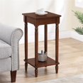 thumbnail image 3 of French Country Kim End Table with Shelf in Espresso Wood Finish, 3 of 8