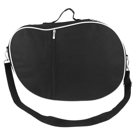 FRCOLOR Harp Bag Lyre Harp Storage Carrying Bag Case Zipper 16 19 Strings Lyre Harp Handbags Pounches with Pocket for Musical Instrument Kalimba Thumb Piano Black,16.14"X11.42"X1.57"