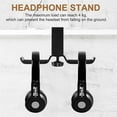 thumbnail image 5 of Dual Headphone Stand Under Desk, Universal PC Gaming Desk Headphone Hanger, 360 Degree Rotating,Ear, 5 of 5