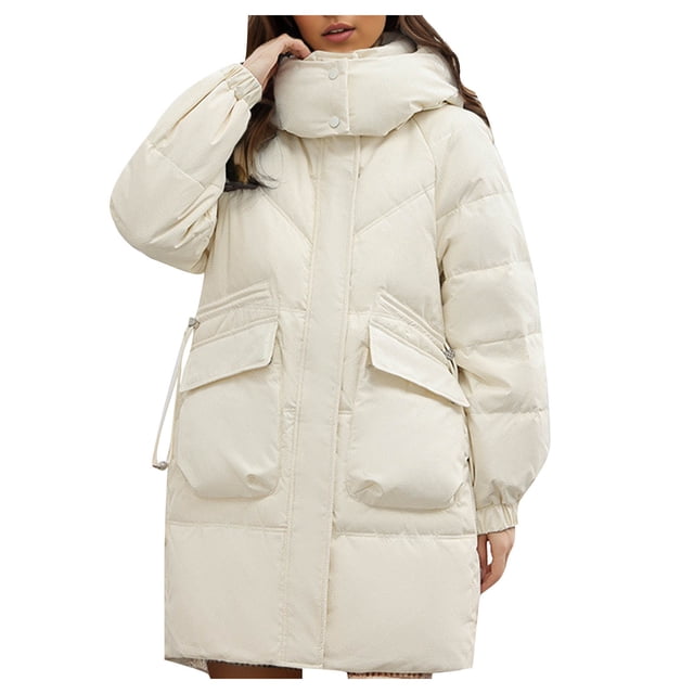 Birdeem Veste en Coton à Manches Longues pour Femmes Automne et Hiver