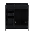 thumbnail image 4 of (Only Cabinet) Modern Bathroom Vanity Set without Sink Top, Large Storage Cabinet with 1Big and 2 Small Slides Drawers, Black, 4 of 5