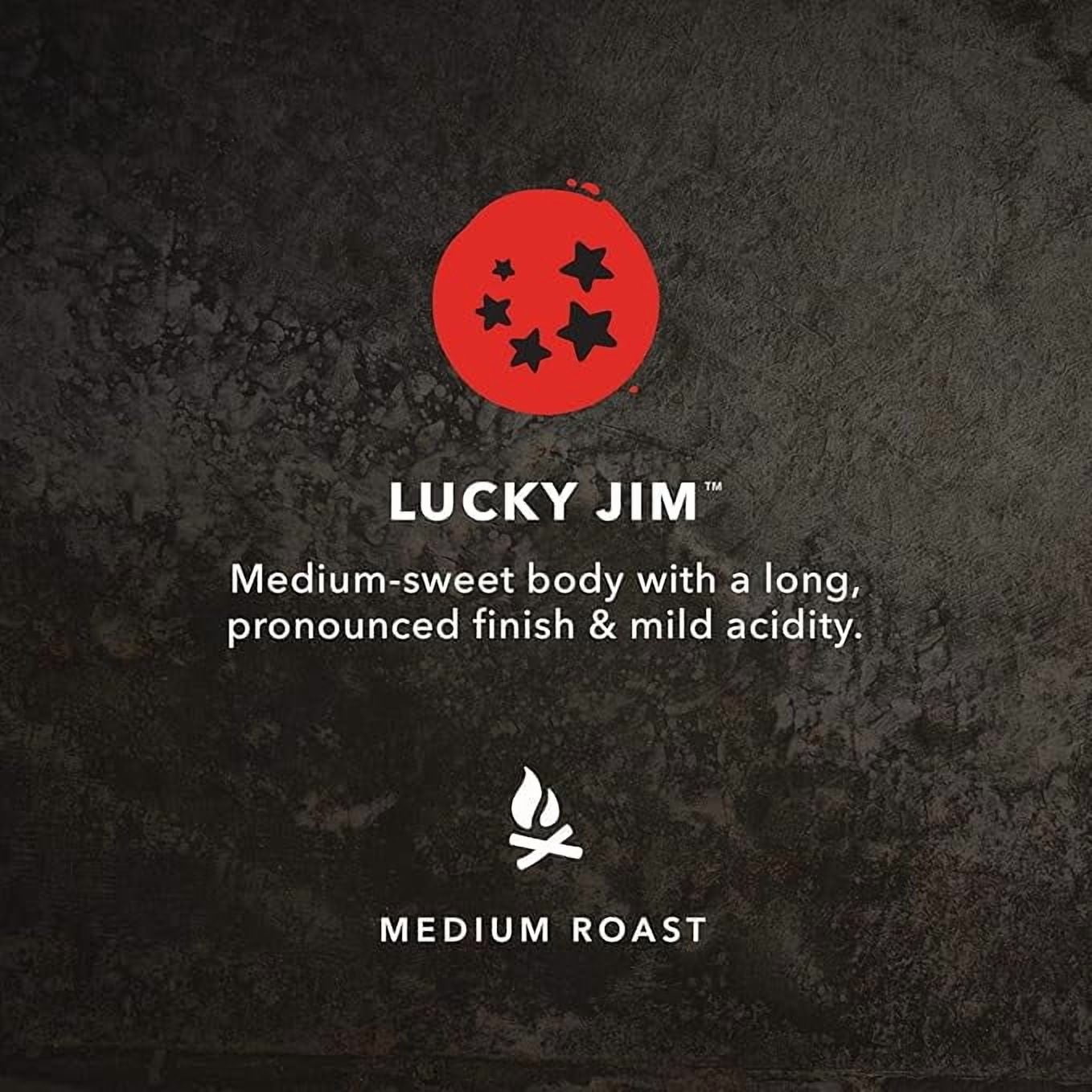 Kicking Horse Coffee, Lucky Jim, Medium Roast, Whole Bean, 10 oz Bag (Pack of 6)