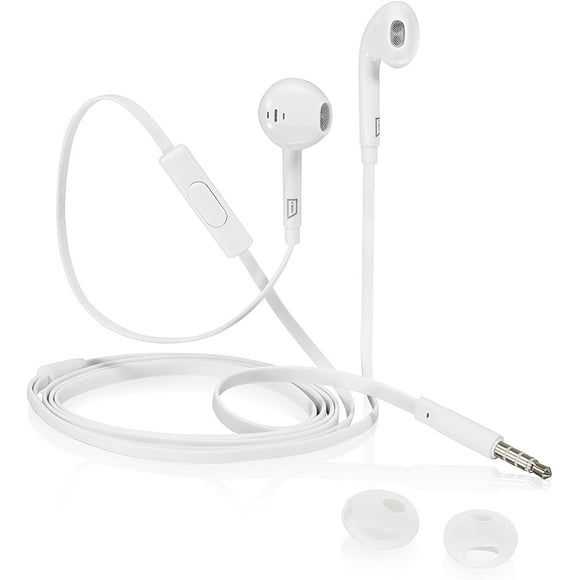 iStore Écouteurs Sans Enchevêtrement pour Tablettes, Ordinateurs Portables, iPhones, Blanc (AEH036CAI)