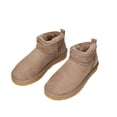 thumbnail image 3 of Botas de nieve de piel de oveja de una sola pieza, zapatos para amantes, zapatos grandes de algodón, zapatos de mujer que combinan con todo, 3 of 6
