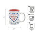 thumbnail image 3 of Charming Gluhwein Ceramic Mug German Heart Motif | 12 ounce, 3 of 3