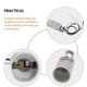 thumbnail image 3 of 10pcs Candelabra Socket Replacement 90mm Light Socket E14 Screw Light Socket, 3 of 4
