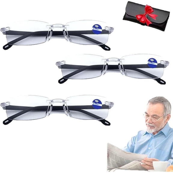 Glasses Near And Far Sight,Intelligent Zoom Glasses,Color-Changing Anti-Blue Light Presbyopia