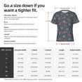 thumbnail image 2 of Yiaed Squirrel And Snowflakes Print Mens Short Sleeve Tight Fit T-Shirt, Crewneck Casual Tee-XX-Large, 2 of 5