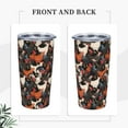 thumbnail image 2 of Chickens Rooster Tumbler,Chickens 20oz Stainless Steel Insulated Travel Tumbler,Travel Coffee Mug with Lid and Straw Water Bottle Drink Tumbler Cups Gifts for Women Men, 2 of 6