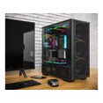 thumbnail image 2 of Montech Sky Two GX, E-ATX Mid Tower Case, High Airflow Performance, 3X 140mm PWM ARGB Fans Pre-Installed, Tempered Glass Side Panel, Metal Mesh Front, Type C, Support 4090 GPUs - Black, 2 of 6