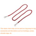 thumbnail image 3 of Unique Bargains Sangle de Chaîne pour Sac à Main, 47 Pieds Sangle de Remplacement pour Sac à Bandoulière (Rouge/argent), 3 of 6