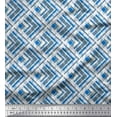 thumbnail image 1 of Soimoi Polyester Crepe Fabric Diagonal Check Printed Craft Fabric by The Yard 52 Inch Wide, 1 of 3