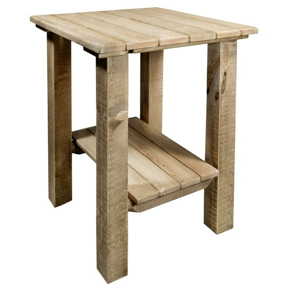 Homestead Collection Exterior End Table, Exterior Stain Finish