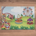 thumbnail image 3 of Ambesonne Circus Jigsaw Puzzle, Circus and Theme Park, Heirloom-Quality Fun Activity for Family Durable Cardboard, 1000 pcs, Multicolor, 3 of 5