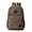 Brown, variant on Retro Trend Canvas Bag College Style Backpack College Student Schoolbag,Khaki