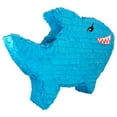 Lala Imports Baby Shark Light Blue Fish Birthday Pinata, 16" x 4
