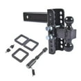 thumbnail image 1 of 6-Inch Drop/Rise Adjustable Trailer Hitch with Anti-Theft Pin Fits 2.5" Receiver, 22000 LBS GTW, 1 of 6
