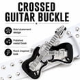 thumbnail image 4 of TRISJEM Y2K Guitar Belt, Unisex Punk Rock Studded Waist Belt with Metal Guitar Buckle, Vintage Gothic Fashion Accessory for Jeans, Streetwear and Casual Style, 4 of 8