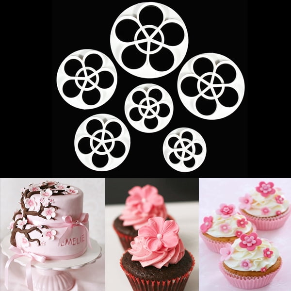 Rose Flower Fondant Cake Sugarcraft Cookie Mold Gum Paste Cutter Decorating Tool