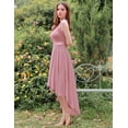 thumbnail image 3 of Vestido de cóctel de mujer con corte salmonete, vestidos de noche, vestidos elegantes de fiesta, 3 of 5