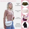 thumbnail image 2 of Kedzie Quinn Crossbody Bag, Woven Fabric Crossbody Purse with Adjustable Strap, Olive, 2 of 5