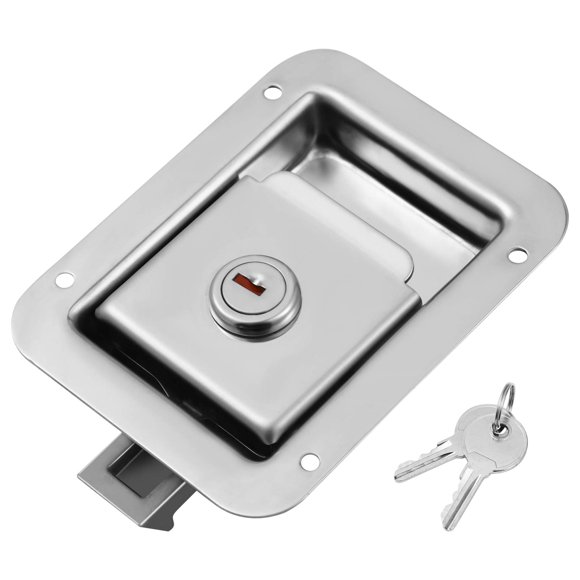 WINOMO Serrure de Remorque de Voyage en Acier Inoxydable Loquet de Porte Rv Montage Affleurant Robuste pour Boîte à Outils