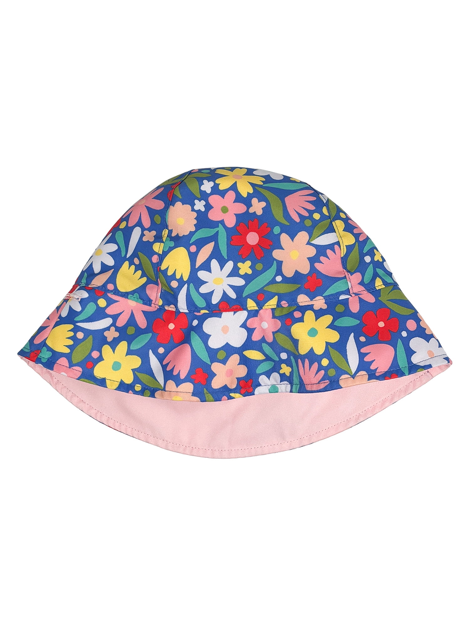 Wonder Nation Toddler Floral Bucket Hat, Pink Frost