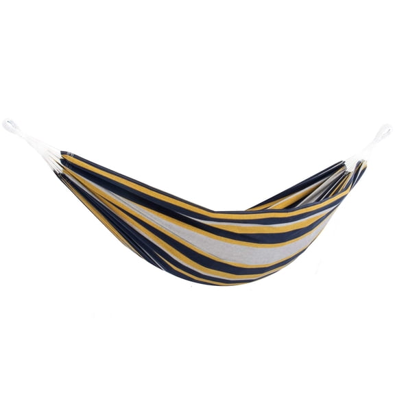 Vivere Brazilian Style Double Cotton Hammock, Outdoor Hanging Daybed, Serenity