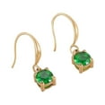 thumbnail image 1 of Maoww 1 Pair Rhinestone Earrings Crystal Birthday Festival Party Engagement Date Work Ear Studs Ears Jewelry Green, 1 of 1